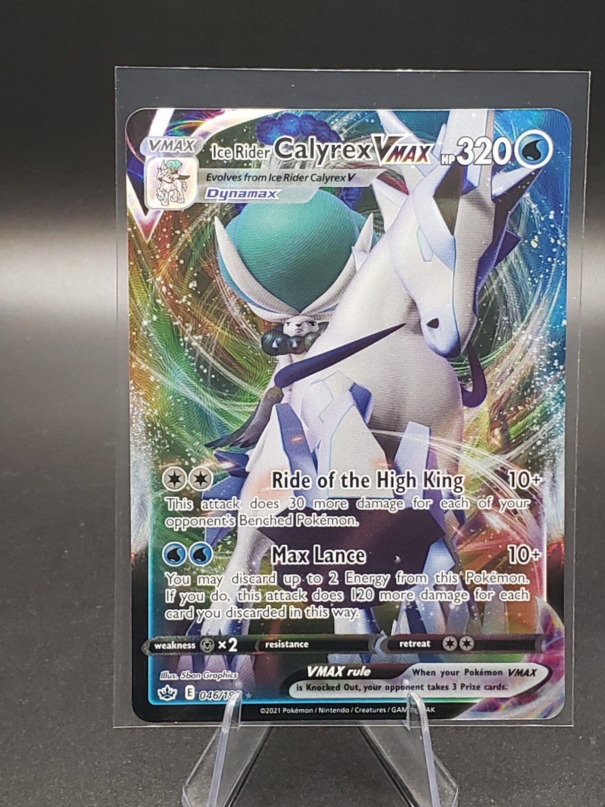 Ice Rider Calyrex VMAX 046/198 Swsh06: Sword & Shield - Chilling Reign Holo
