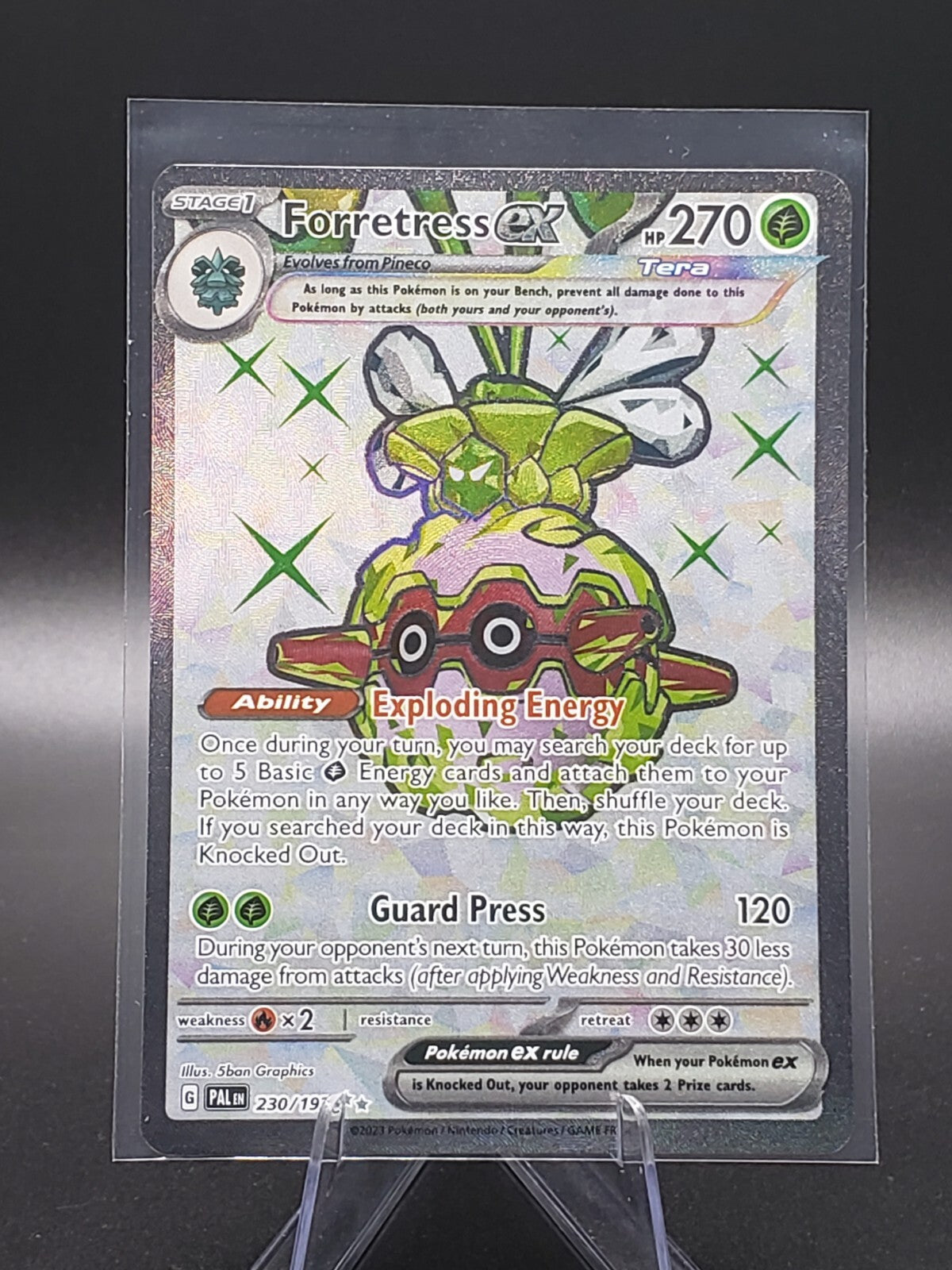 Pokemon - Forretress ex - 230/193 - Paldea Evolved - Holo - Ultra Rare NM