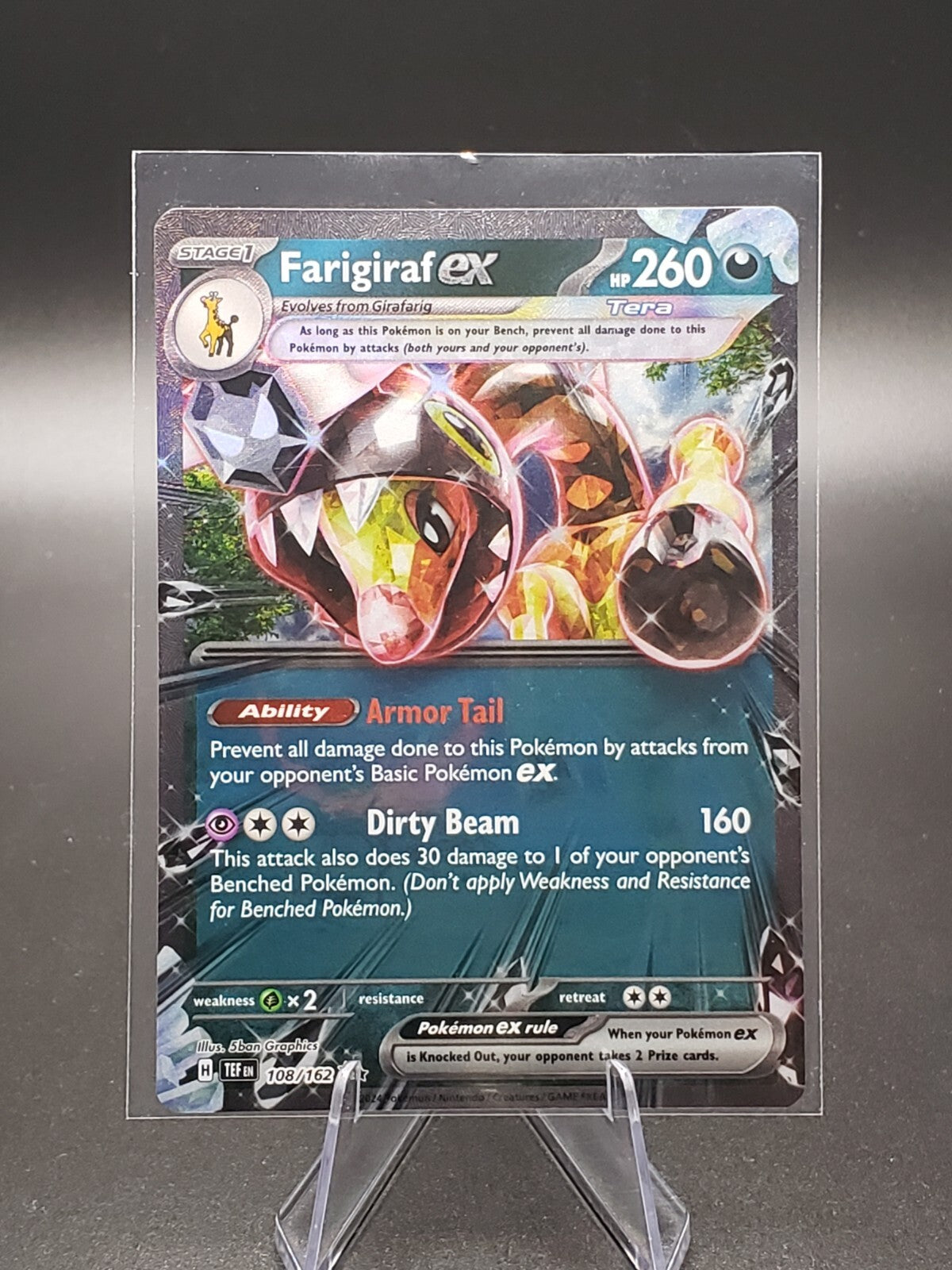 FARIGIRAF EX (108/162) Double Rare - Temporal Forces -NM/M -  Pokemon TCG