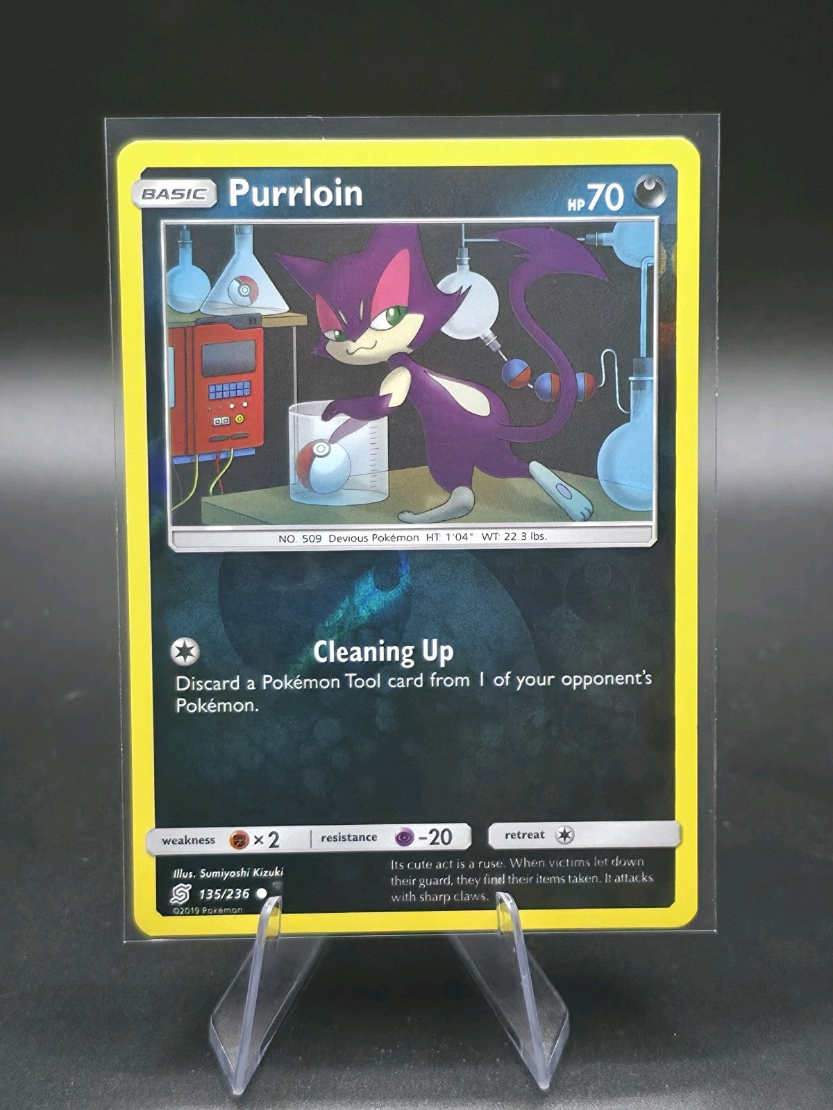 Pokemon TCG Unified Minds NM Purrloin 135/236
