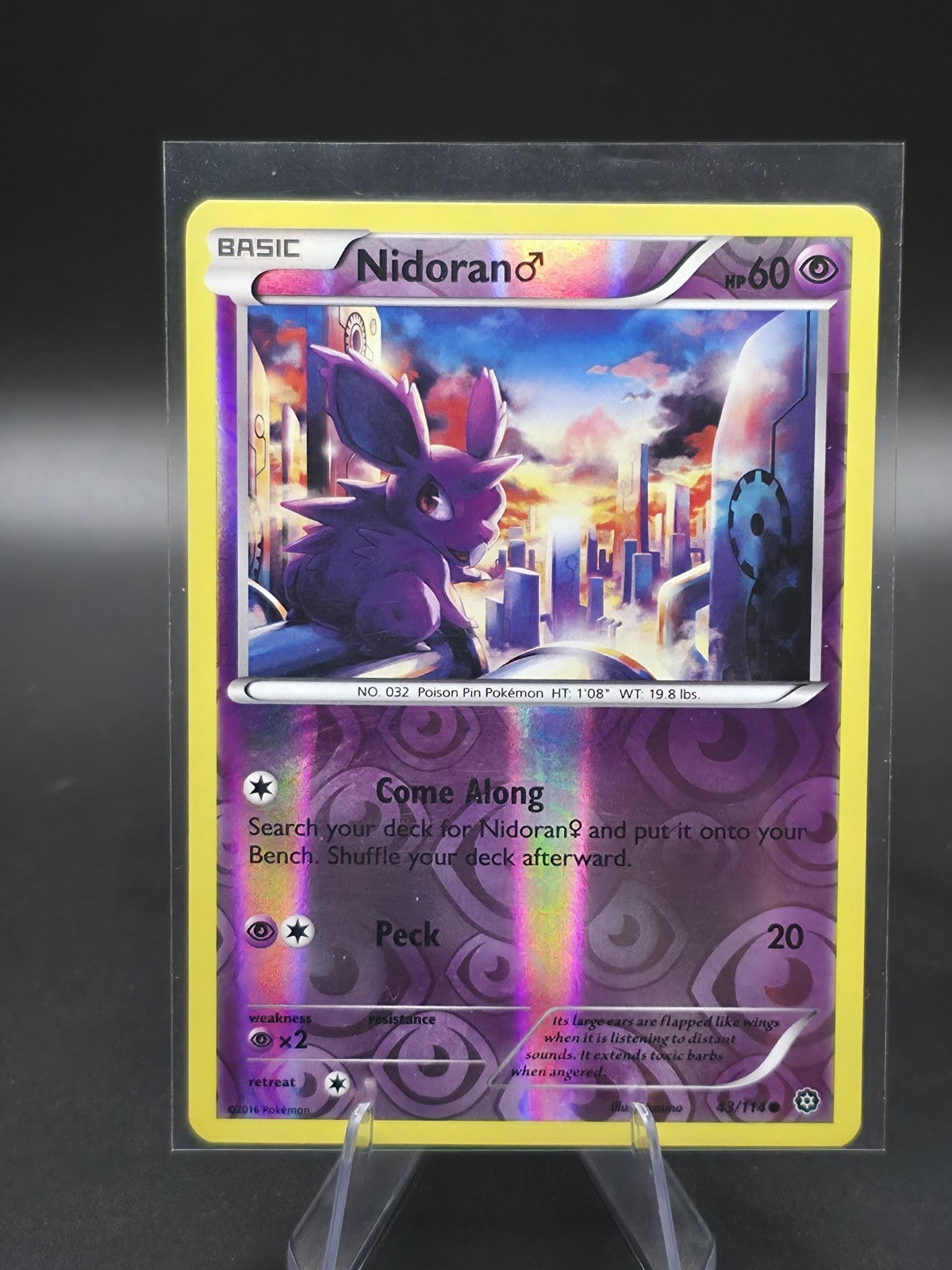 Nidoran M 43/108 Evolutions Reverse Holo