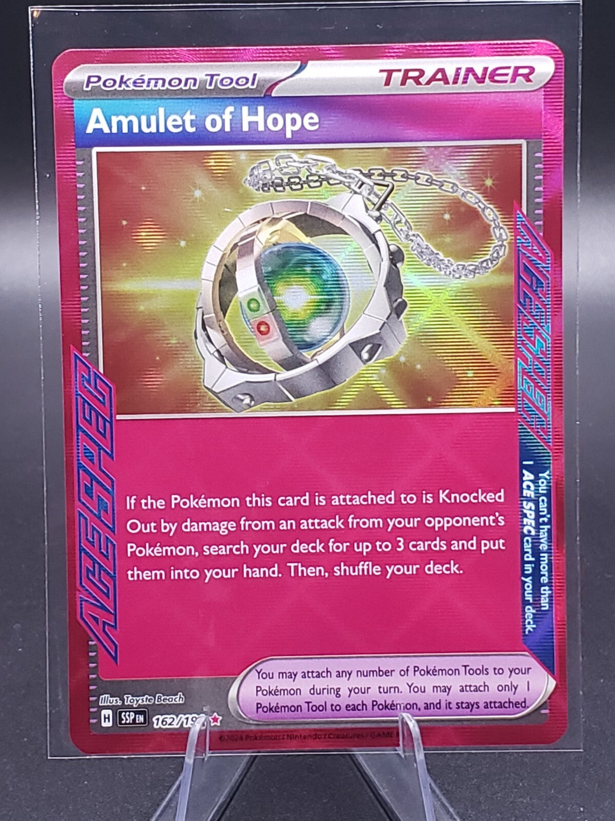 Amulet Of Hope 162/191 NM/M Surging Sparks Pokemon Card