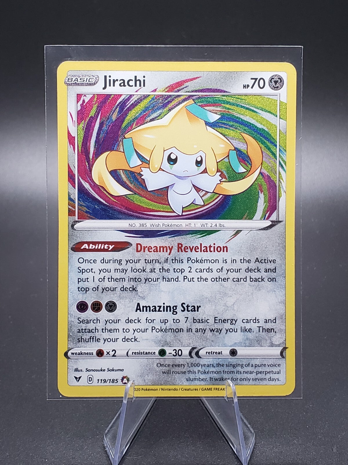 Pokémon TCG Jirachi Vivid Voltage 119/185 Holo Amazing Rare