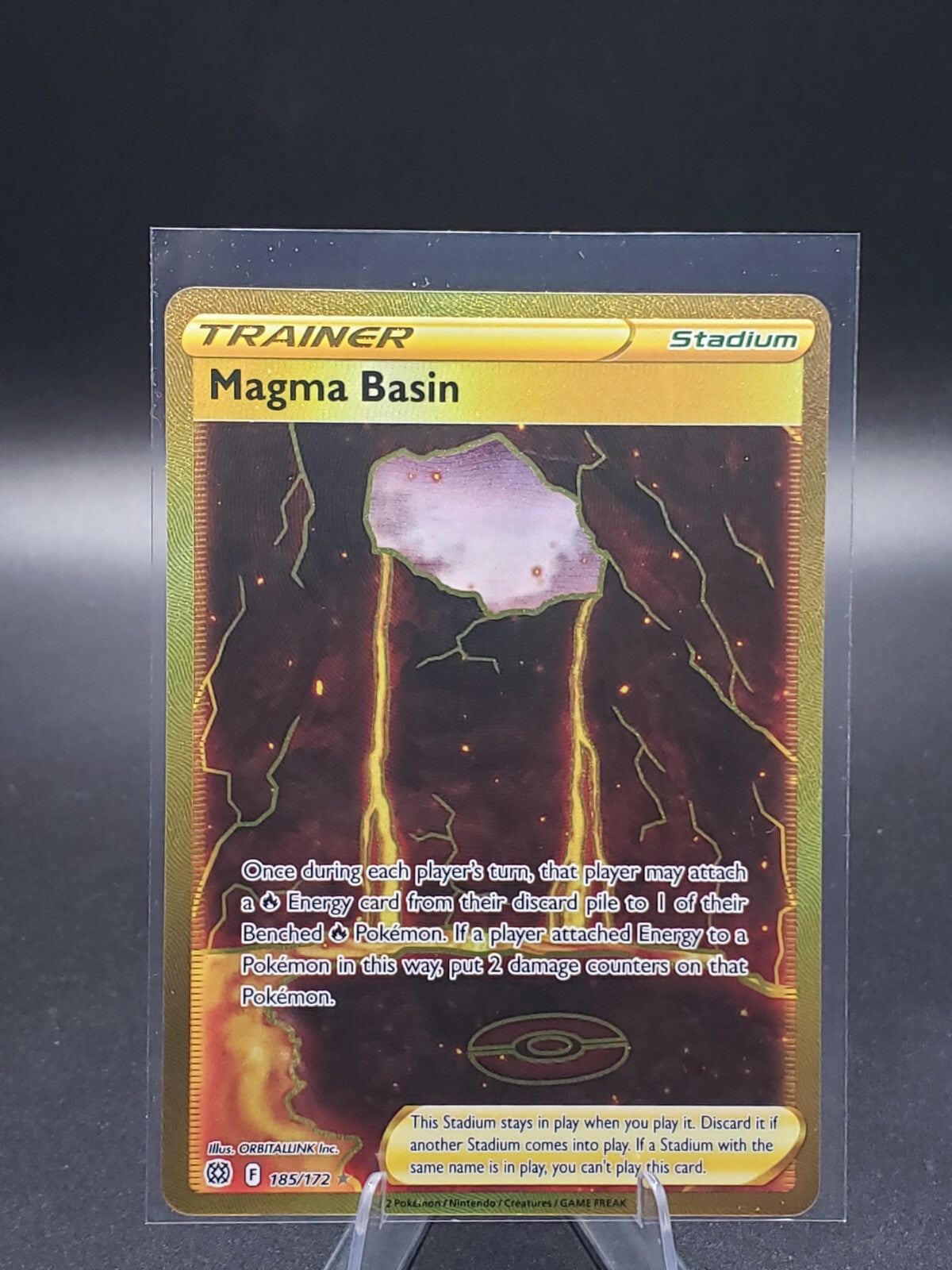 Magma Basin (Secret) 185/172 Swsh09: Brilliant Stars Holo