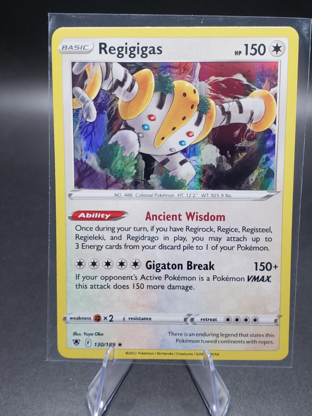 Regigigas Holo Rare - 130/189 - Astral Radiance Pokemon 2022