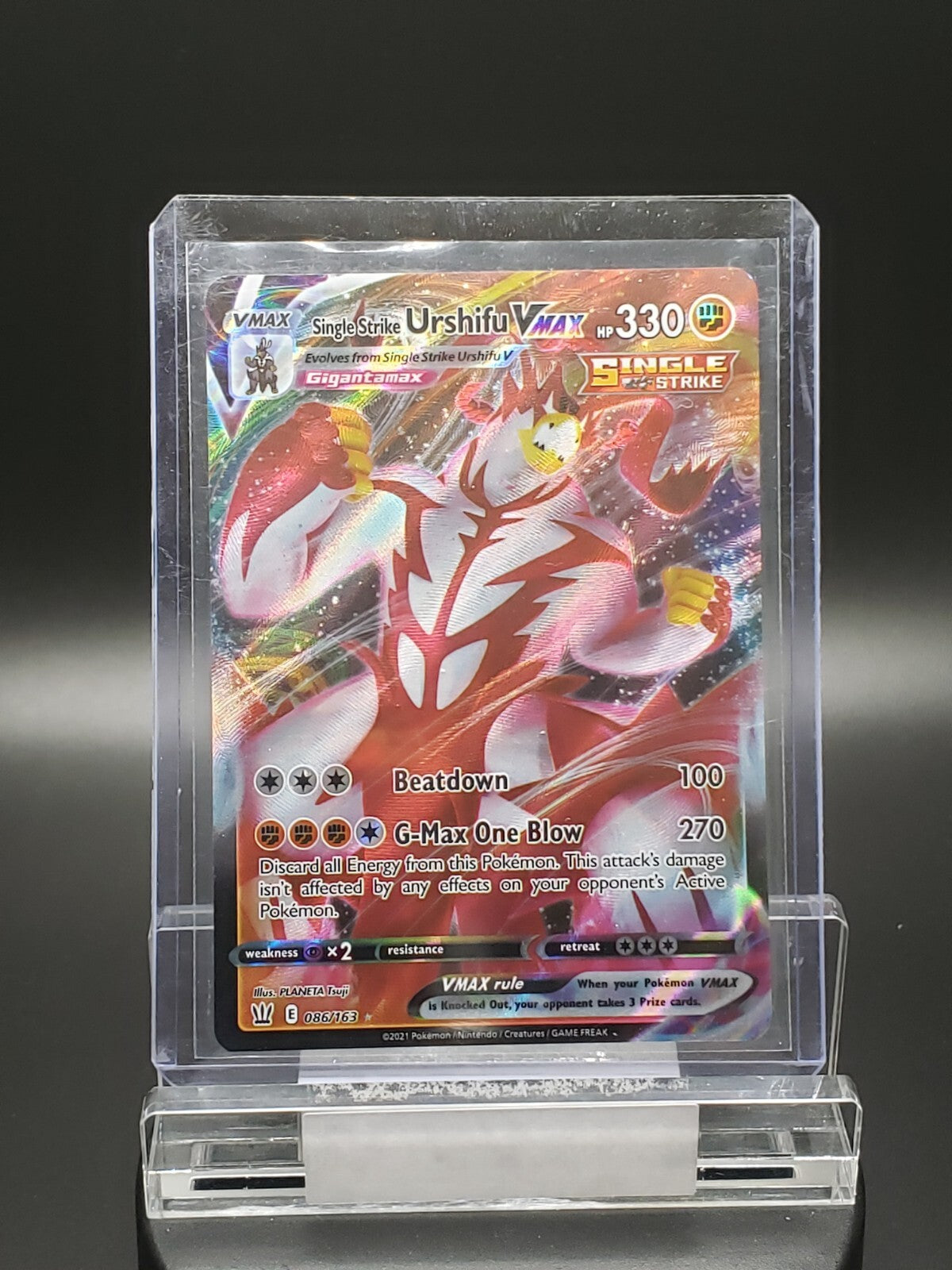 Pokémon TCG Single Strike Urshifu VMAX #86 Pokemon Battle Styles Full Art A144