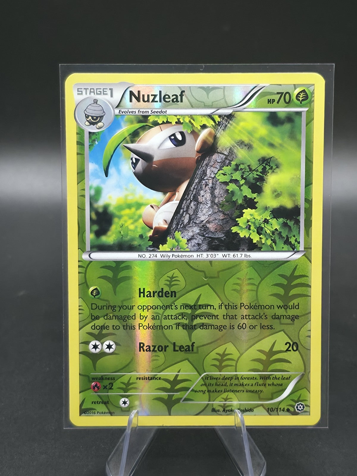 Nuzleaf 10/114 XY-Steam Siege Reverse Holo