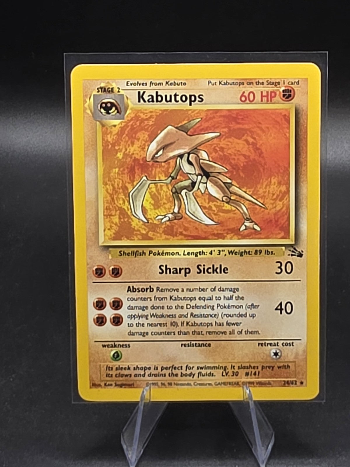Kabutops 24/62 Fossil-Unlimited Edition Regular