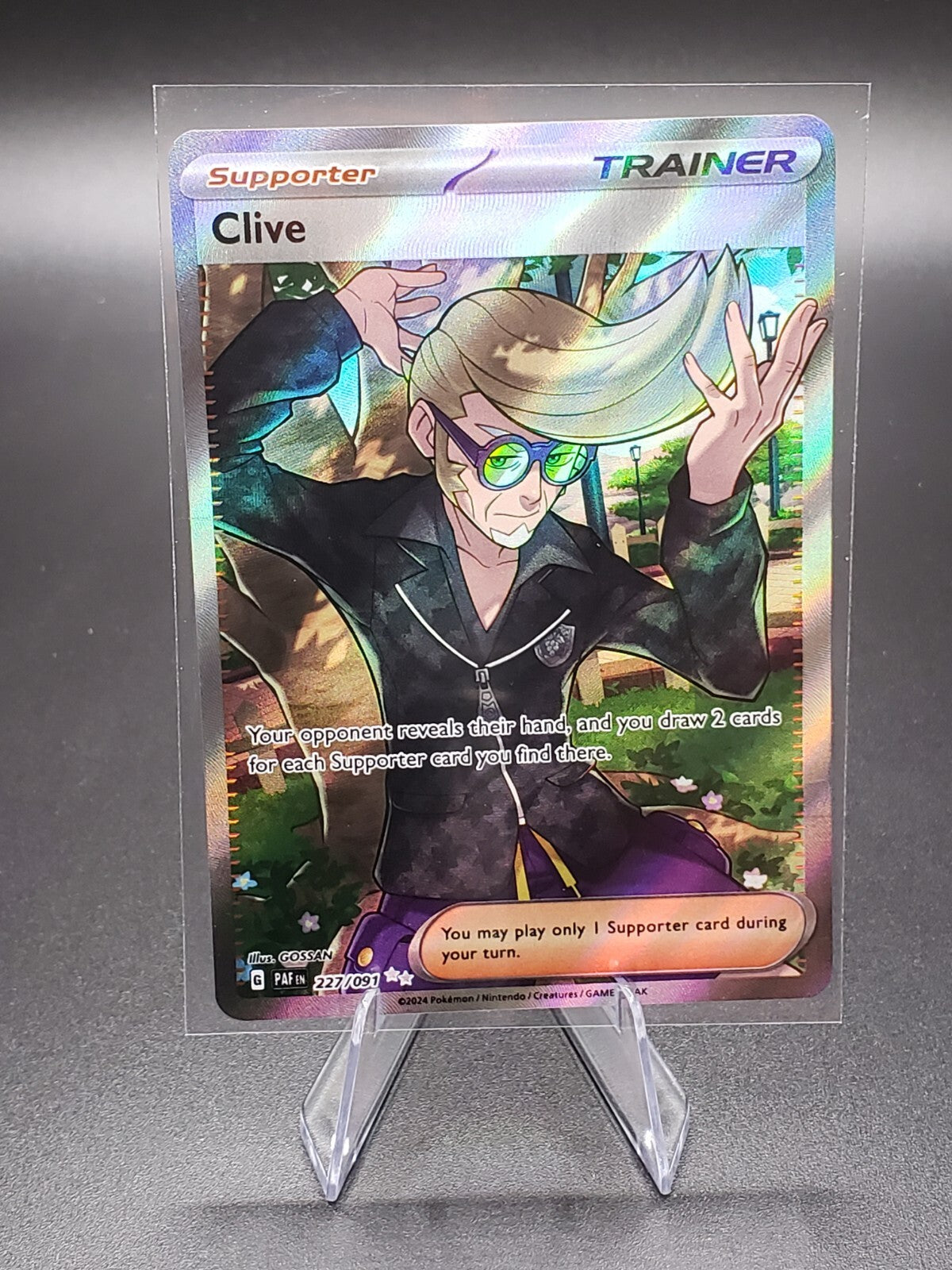 CLIVE 227/091 PALDEAN FATES POKEMON (ULTRA RARE FULL ART, NM)
