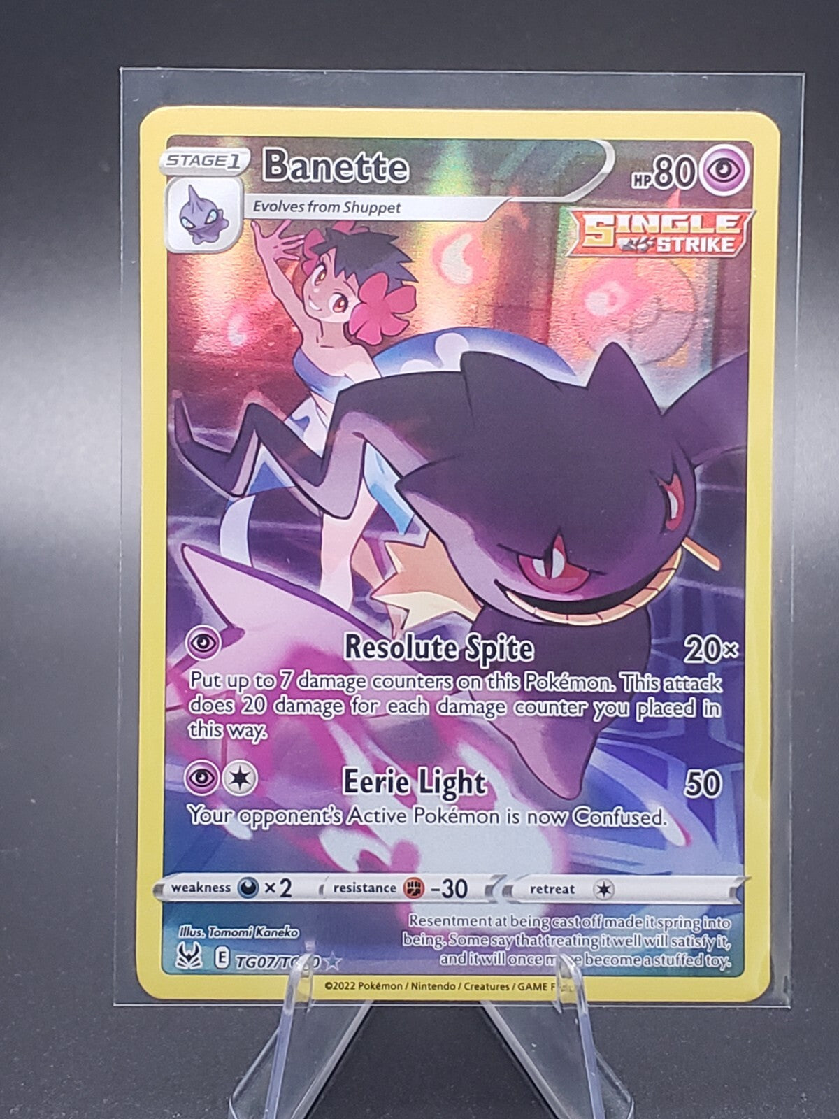 Pokémon TCG Banette Lost Origin Trainer Gallery TG07/TG30 Holo Ultra Rare