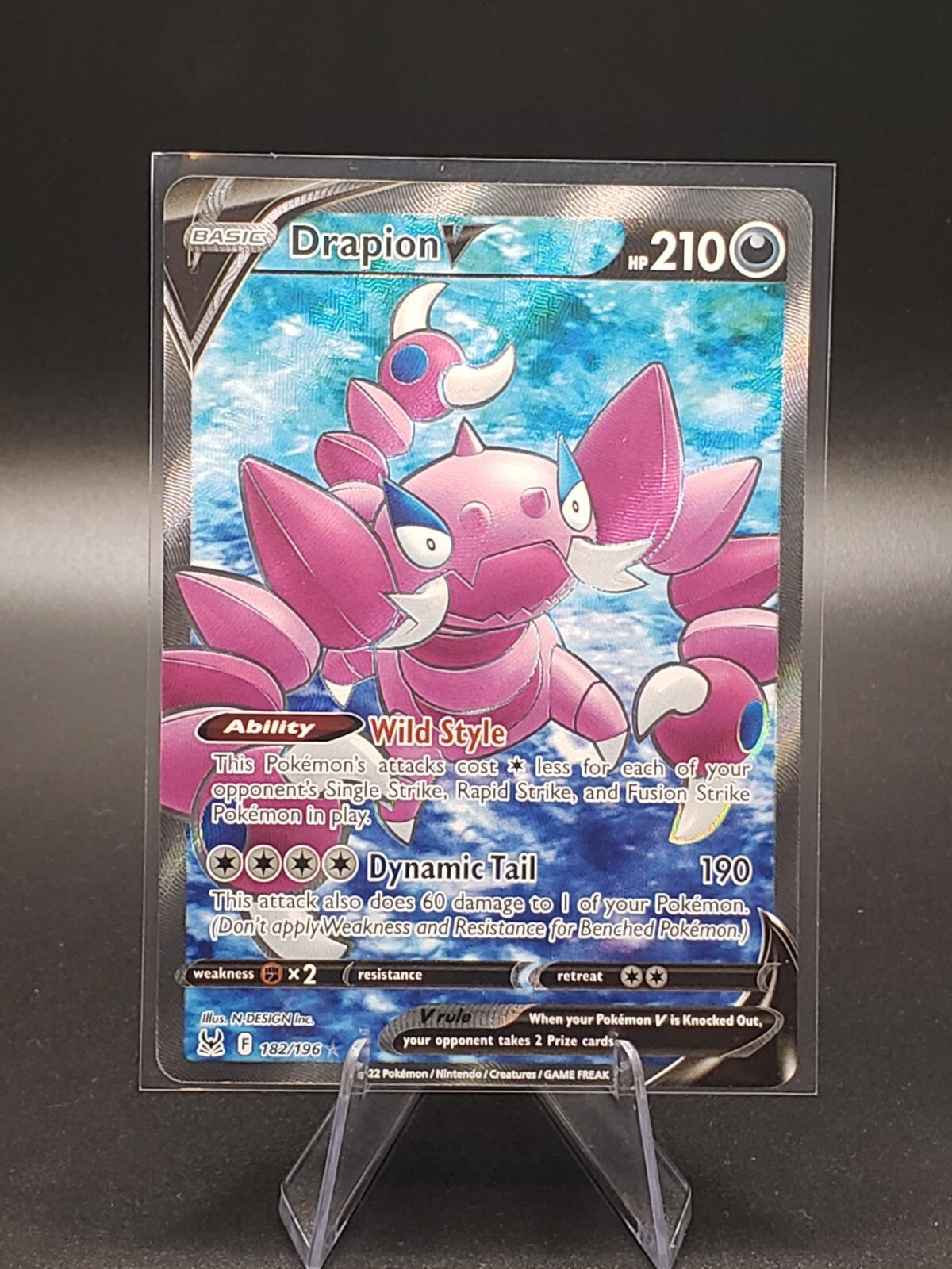 Drapion V (Full Art) 182/196 Swsh11: Lost Origin Holo