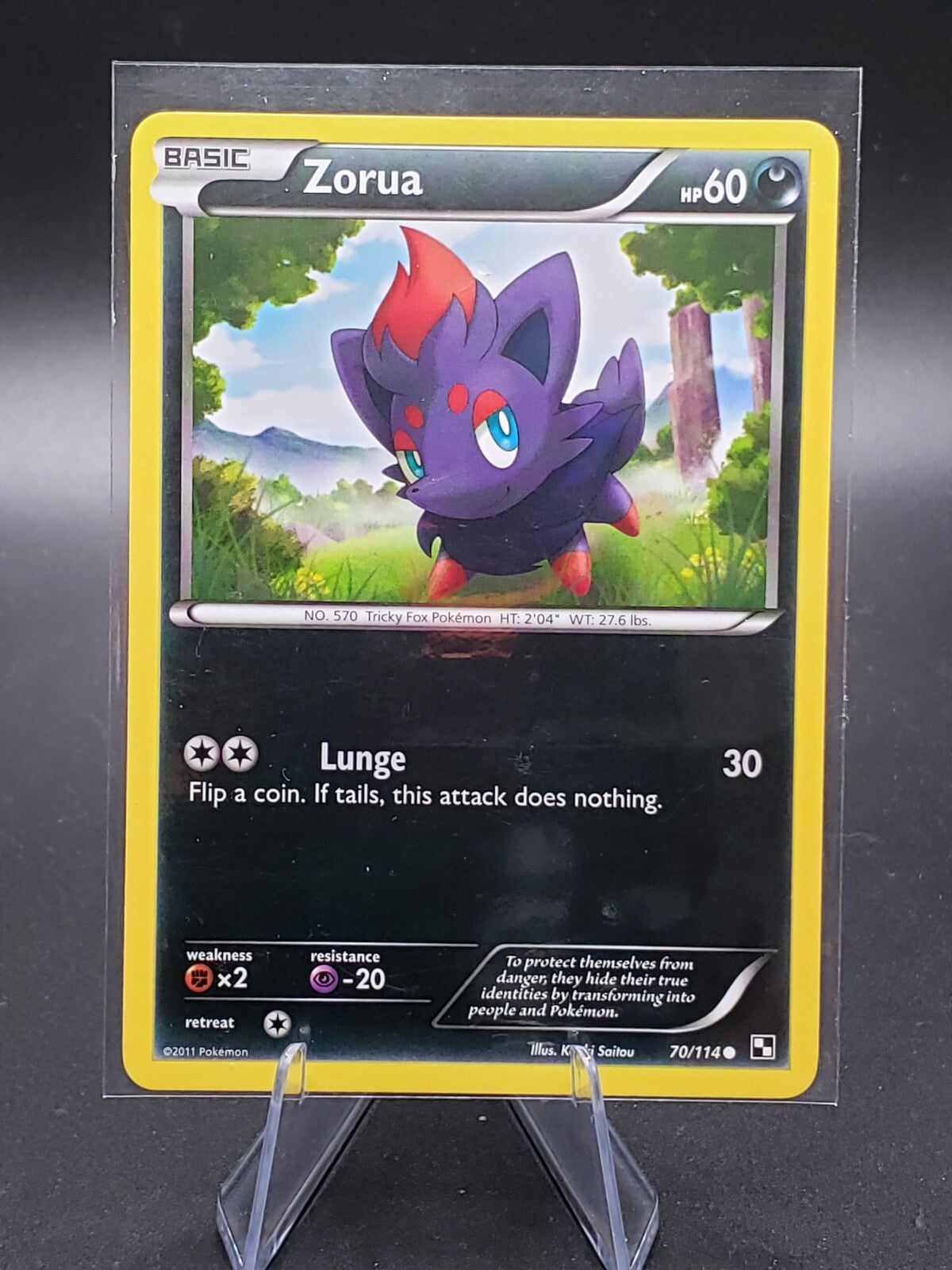 Pokémon TCG Zorua Black & White 70/114 Regular Common