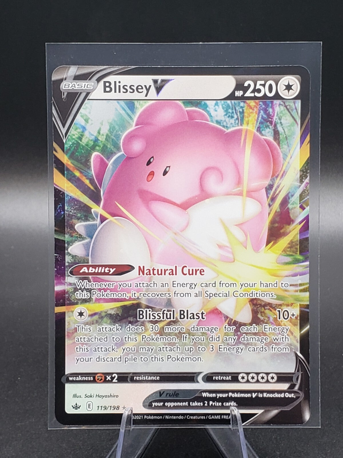 Blissey V 119/198 Swsh06: Sword & Shield - Chilling Reign Holo