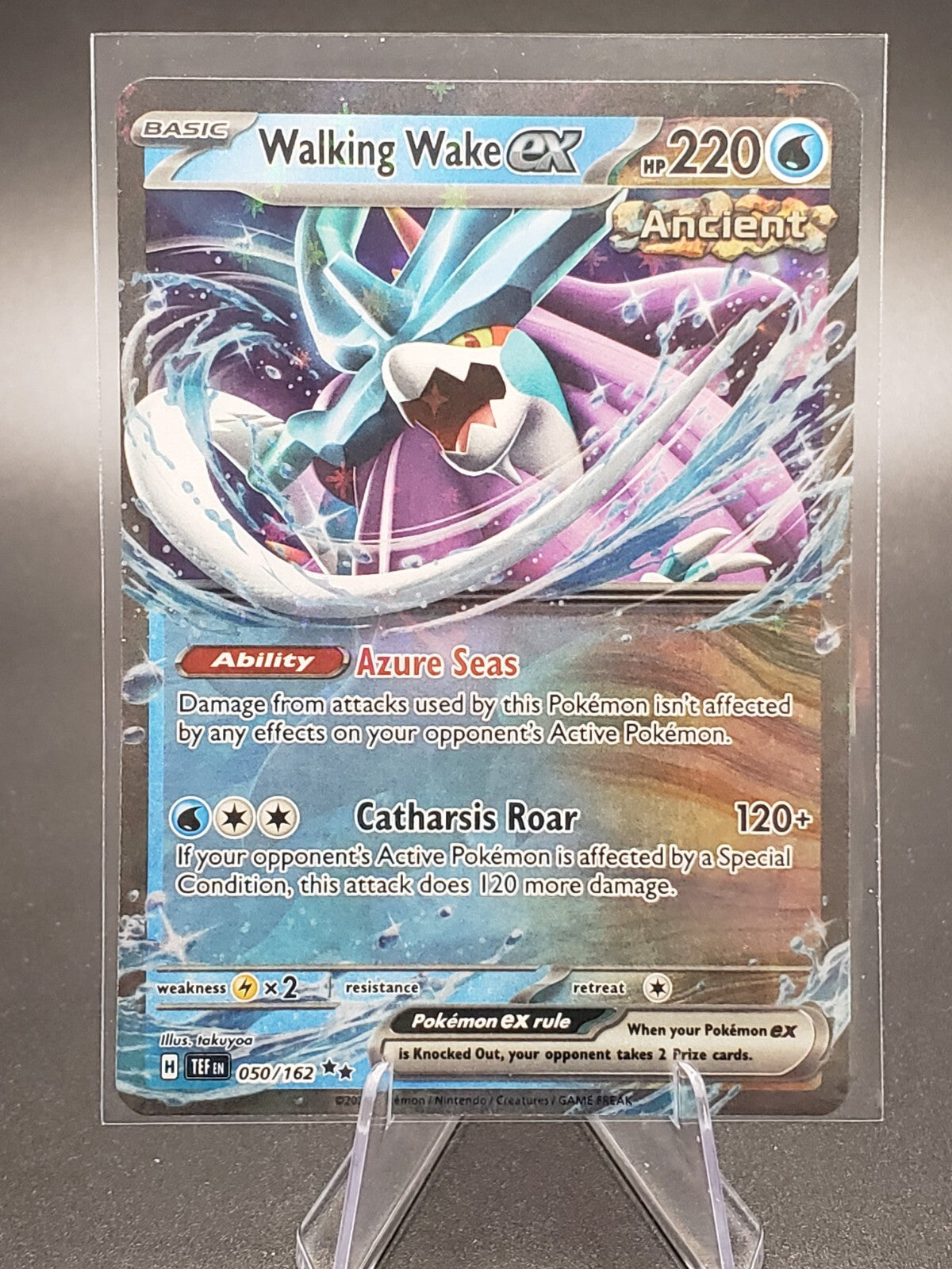 Pokémon TCG Walking Wake ex Scarlet & Violet-Temporal Forces 050/162 Holo Double