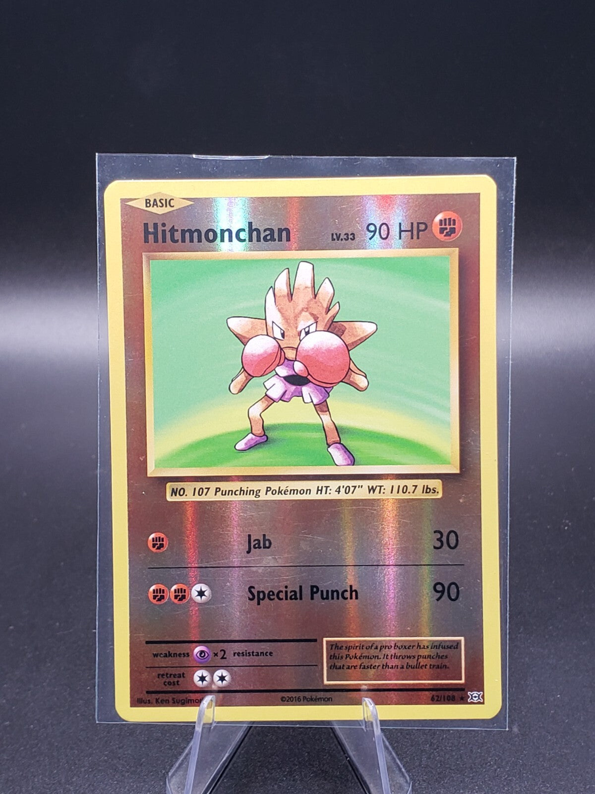 Hitmonchan 62/108 Evolutions Reverse Holo