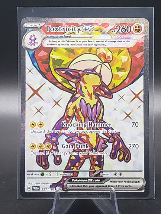 2023 Pokemon Toxtricity EX 227/182 Ultra Rare Full Art Paradox Rift