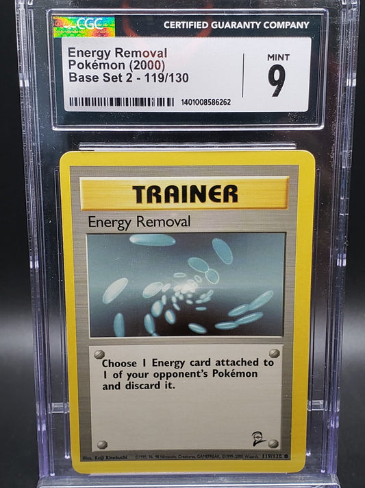 2000 Pokemon Energy Removal Base Set 2 119/130 Cgc 9