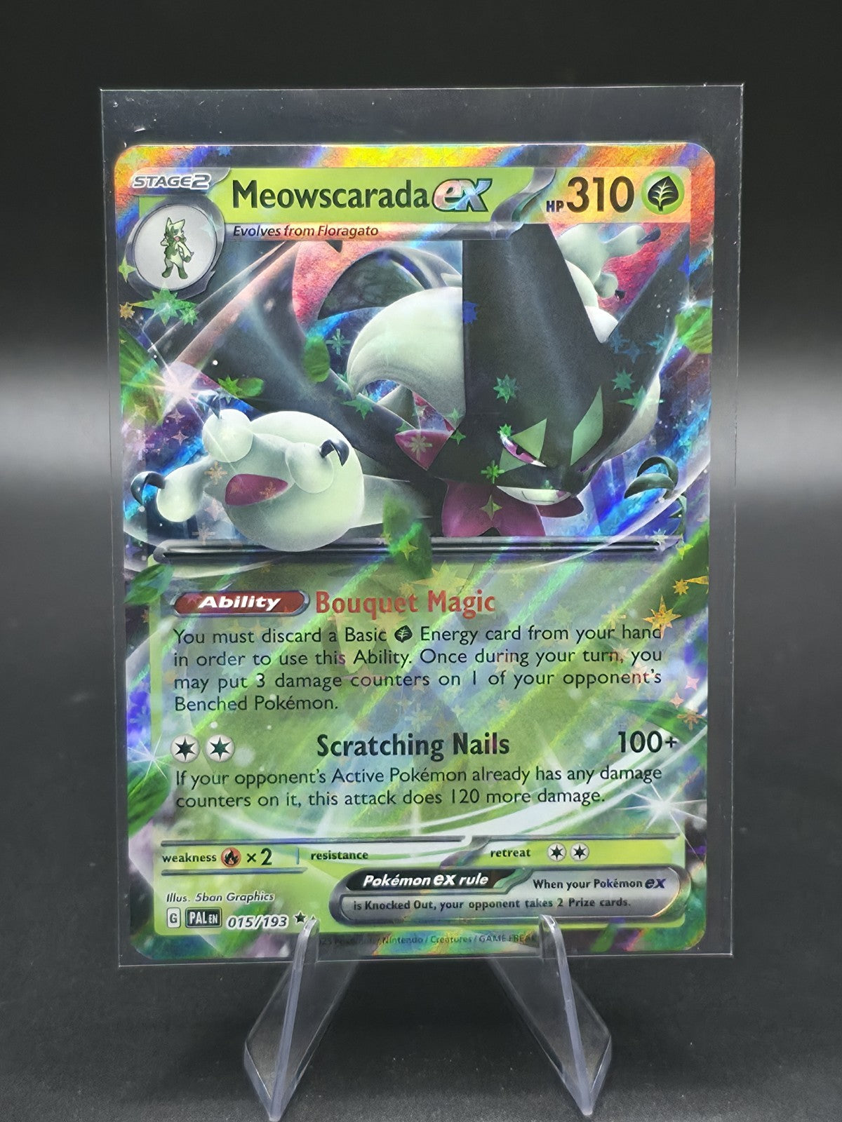 Meowscarada ex 015/193 Sv02: Paldea Evolved Holo