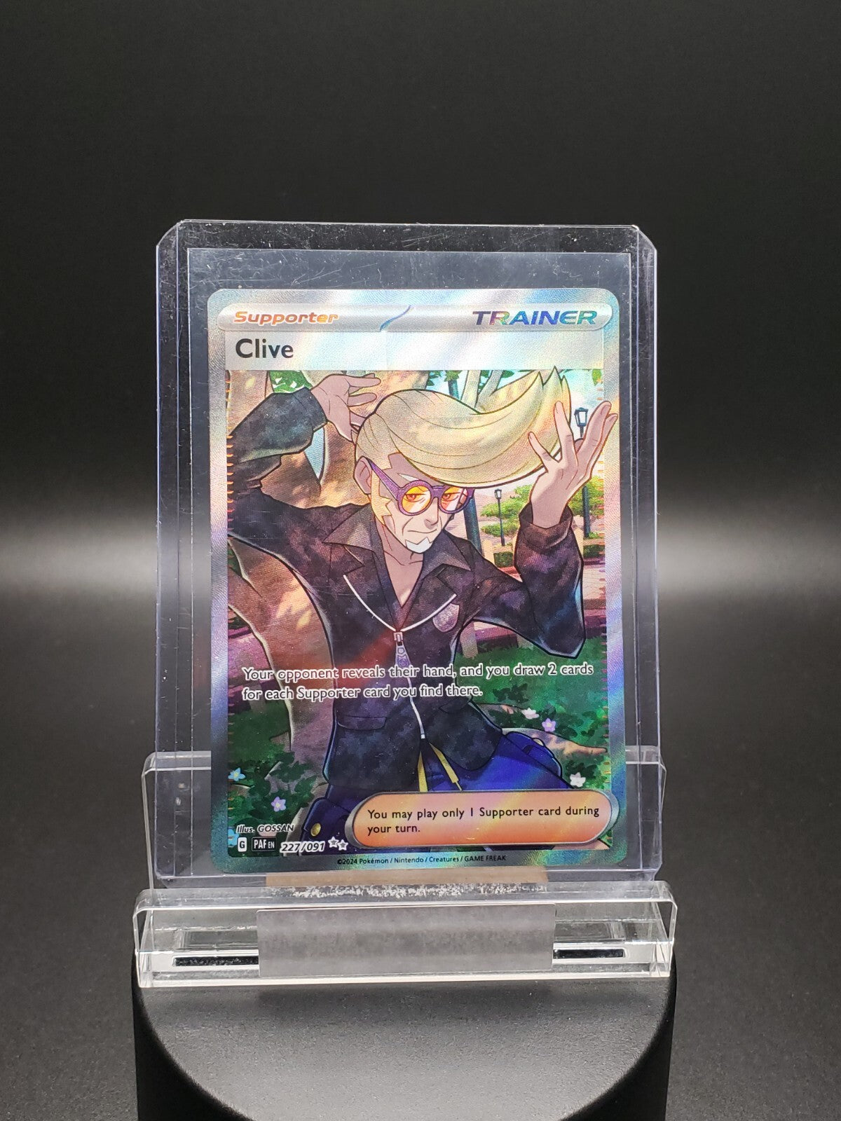 CLIVE 227/091 PALDEAN FATES POKEMON (ULTRA RARE FULL ART, NM)