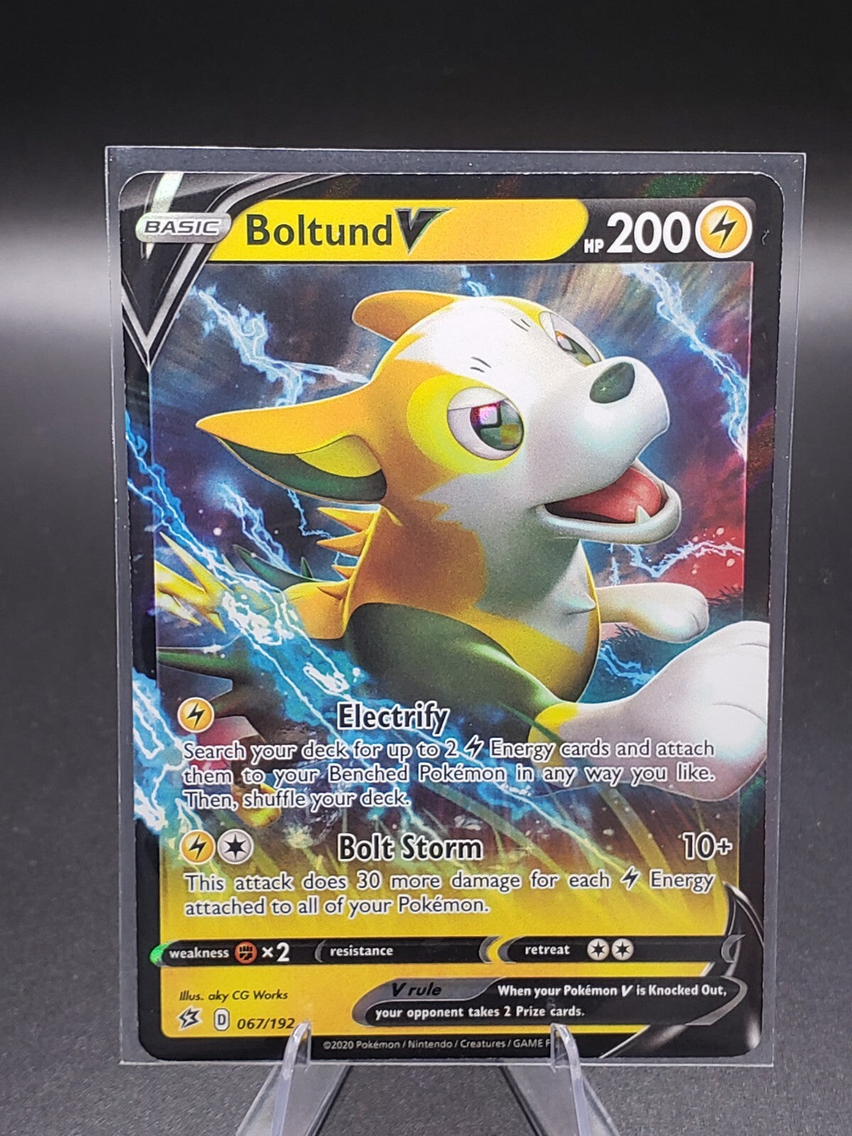 Boltund V 067/192 Swsh02: Rebel Clash Holo
