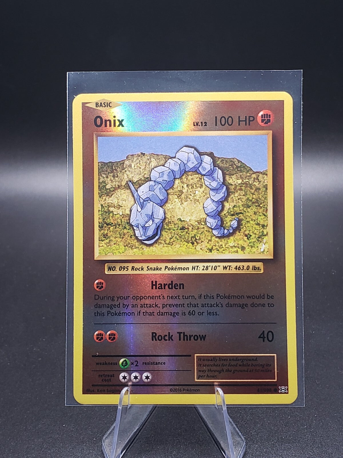 Onix 61/108 Evolutions Reverse Holo