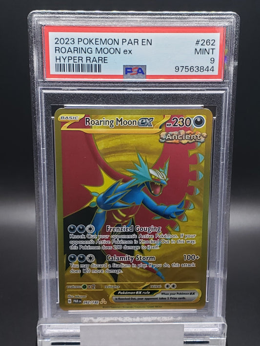 2023 Pokemon Roaring Moon ex 262/182 Sv04: Paradox Rift Holo- MINT PSA 9