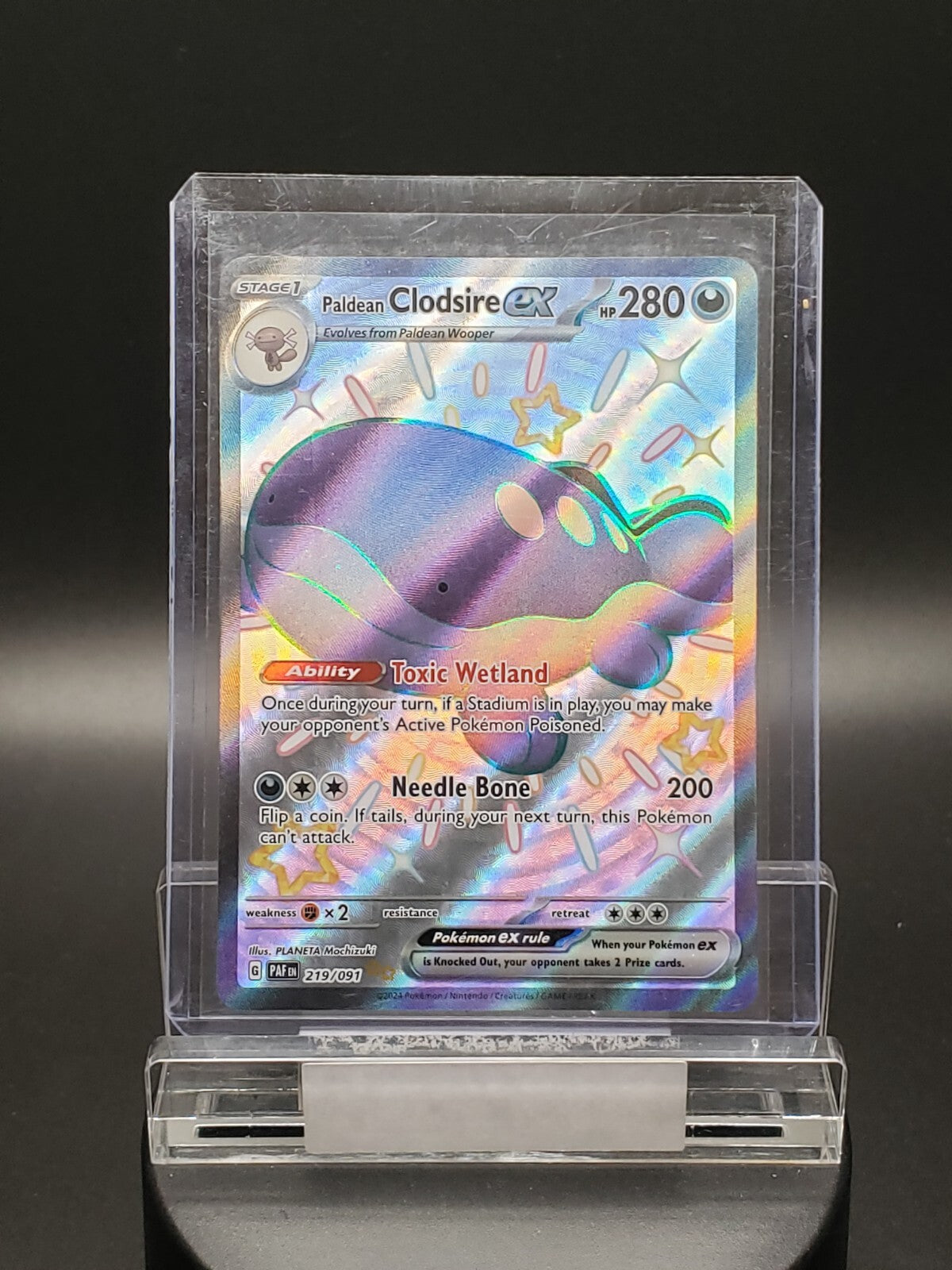 Paldean Clodsire ex 219/091 Ultra Rare Pokemon Paldean Fates NM