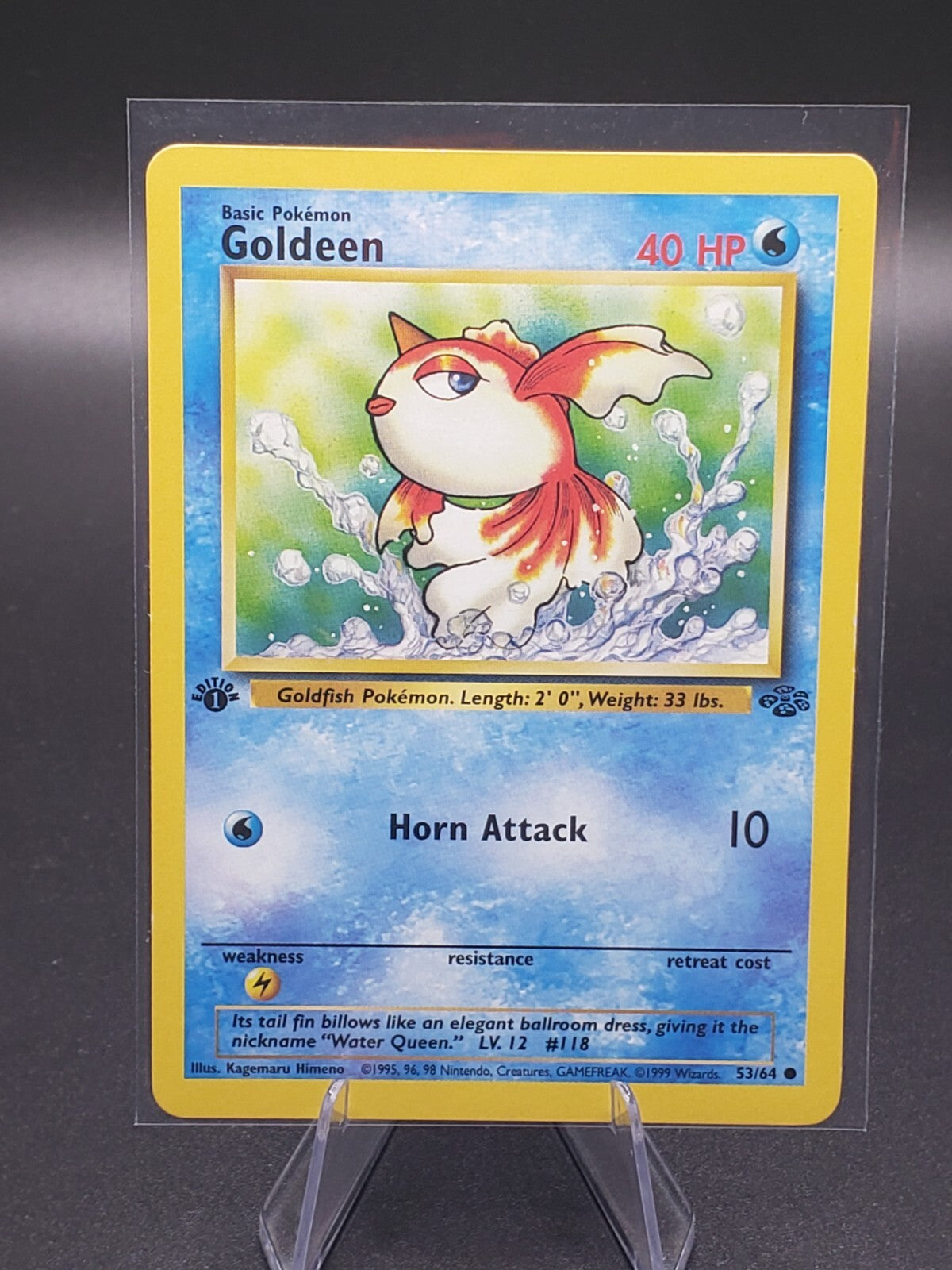 Pokémon TCG Goldeen Jungle 53/64 Regular 1st Edition Common