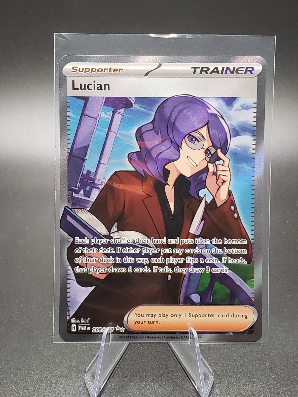 Pokémon TCG Lucian Scarlet & Violet-Twilight Masquerade 208/167 Holo Ultra Rare