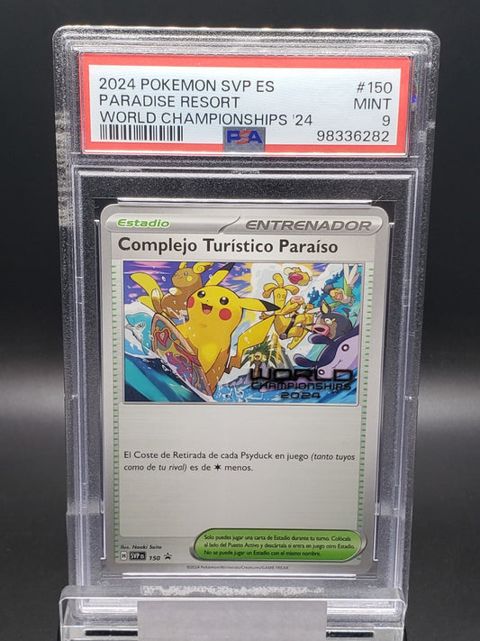 2024 Pokemon Paradise Resort #150 Spanish World Championship PSA 9