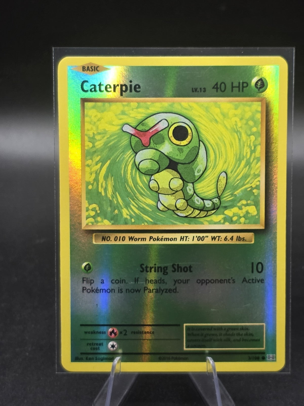 Caterpie 3/108 Evolutions Reverse Holo