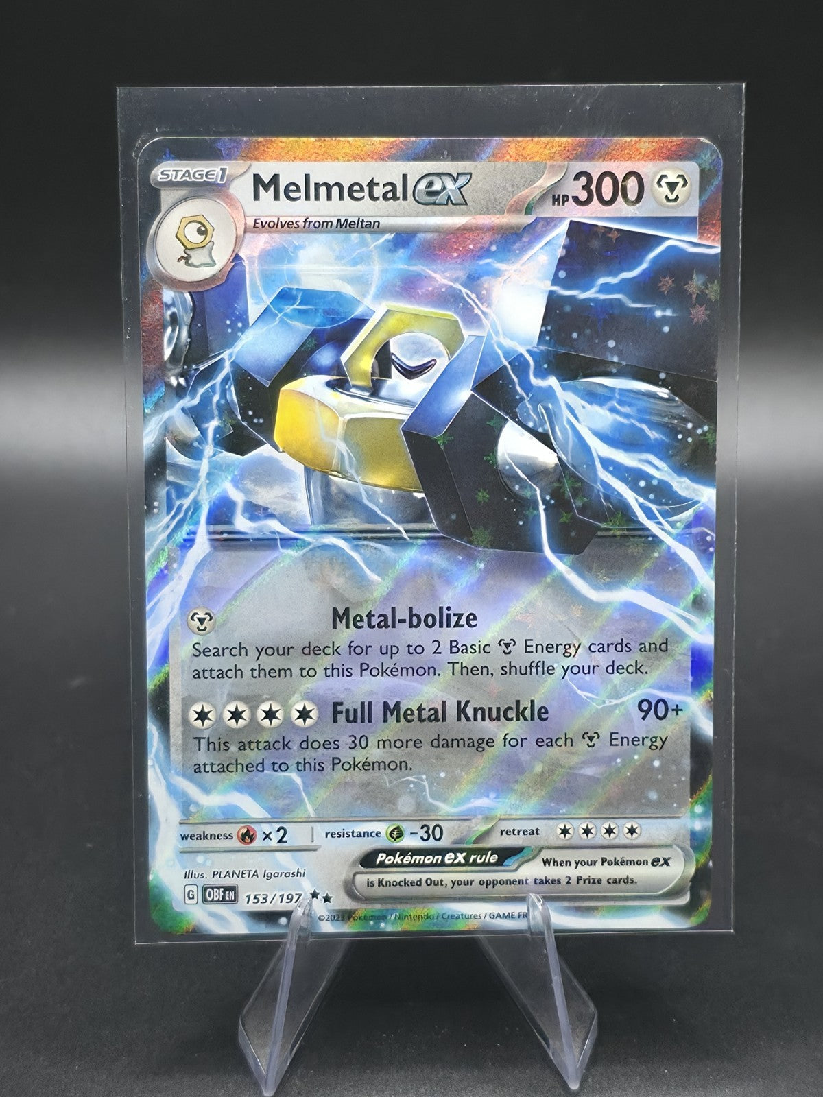 Melmetal ex 153/197 Sv03: Obsidian Flames Holo