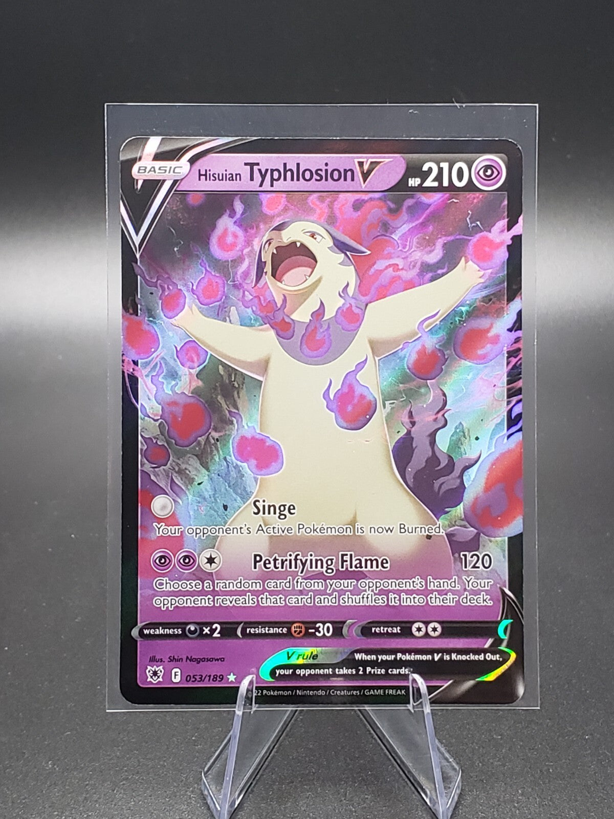 Hisuian Typhlosion V 053/189 Astral Radiance Ultra Rare Holo Pokemon TCG Card NM