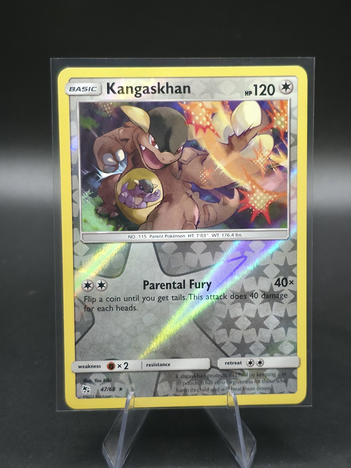 Kangaskhan 47/68 Hidden Fates Reverse Holo
