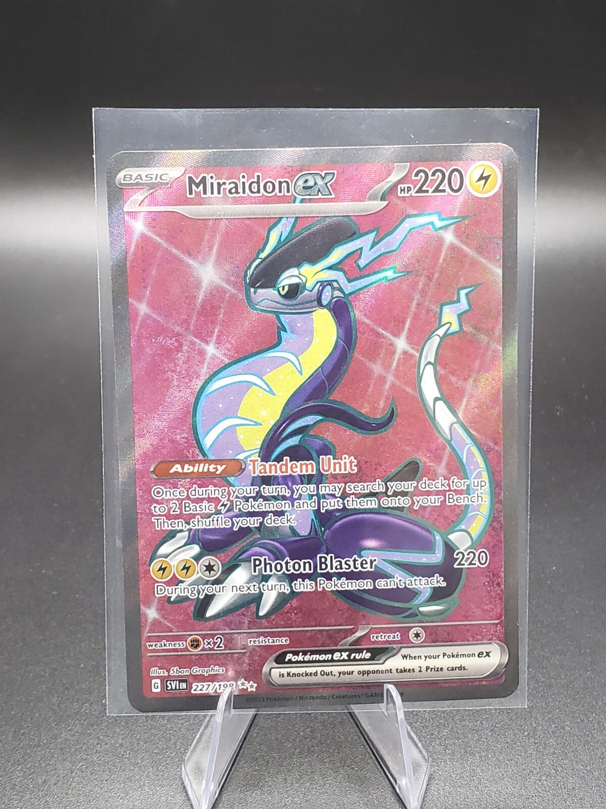 Miraidon ex 227/198 Sv01: Scarlet & Violet Base Set Holo