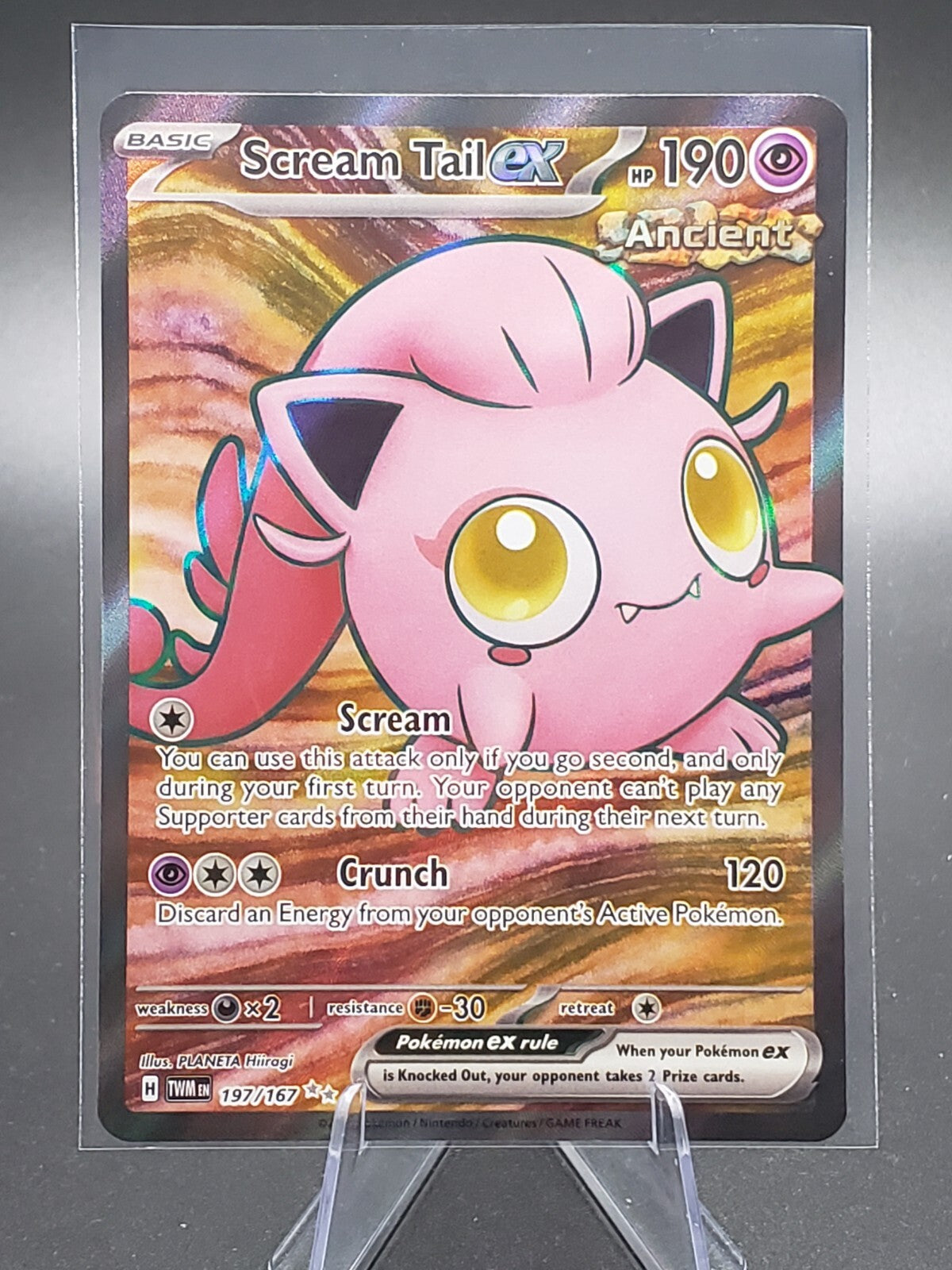 Pokémon TCG Scream Tail ex Scarlet & Violet-Twilight Masquerade 197/167 Holo...