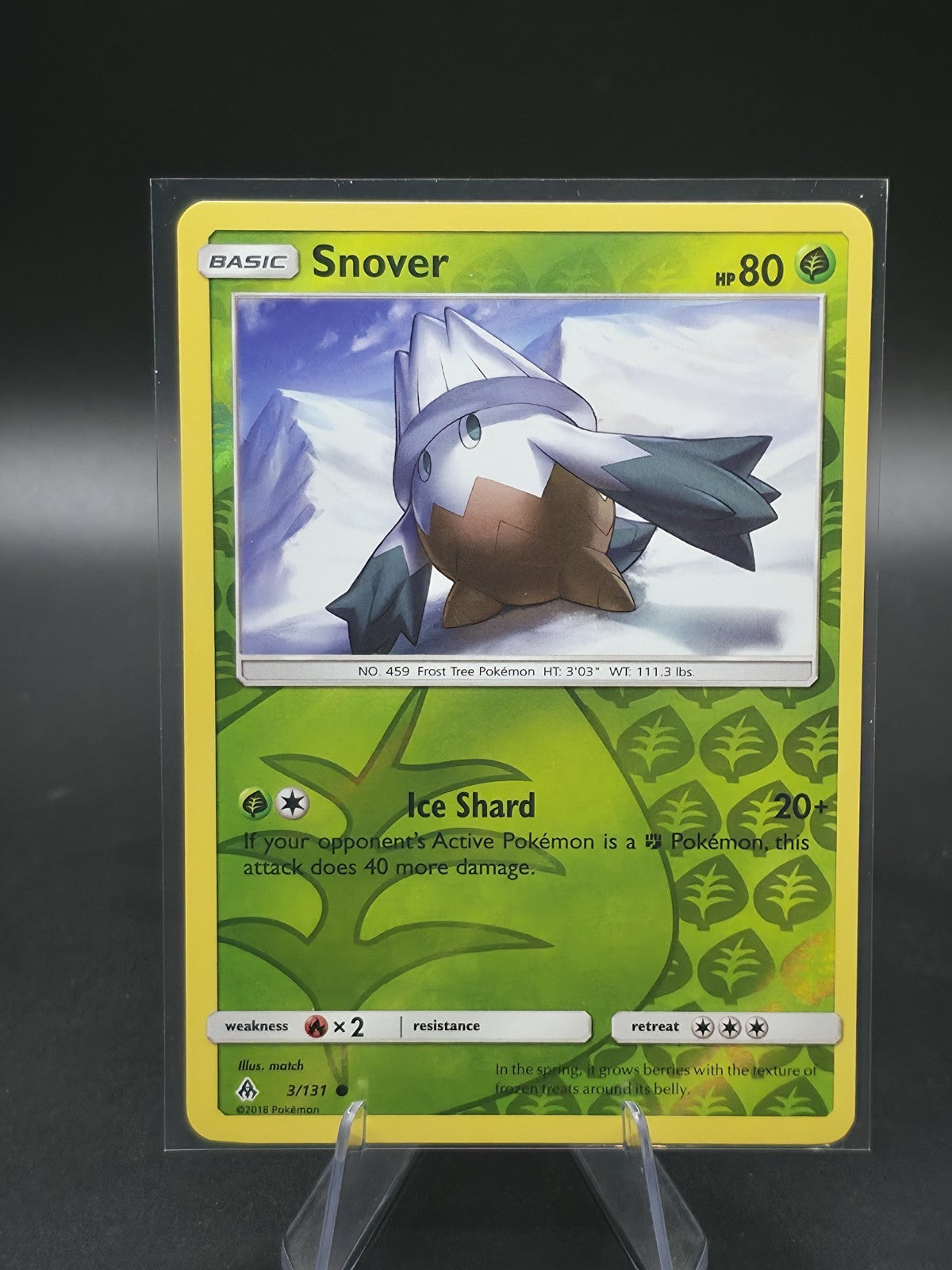 Snover 3/131 Sm-Forbidden Light Reverse Holo