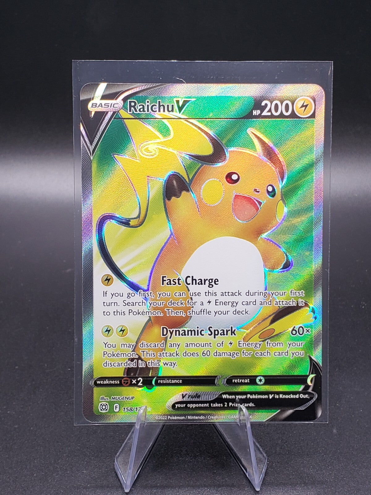 Raichu V (Full Art) 158/172 Swsh09: Brilliant Stars Holo