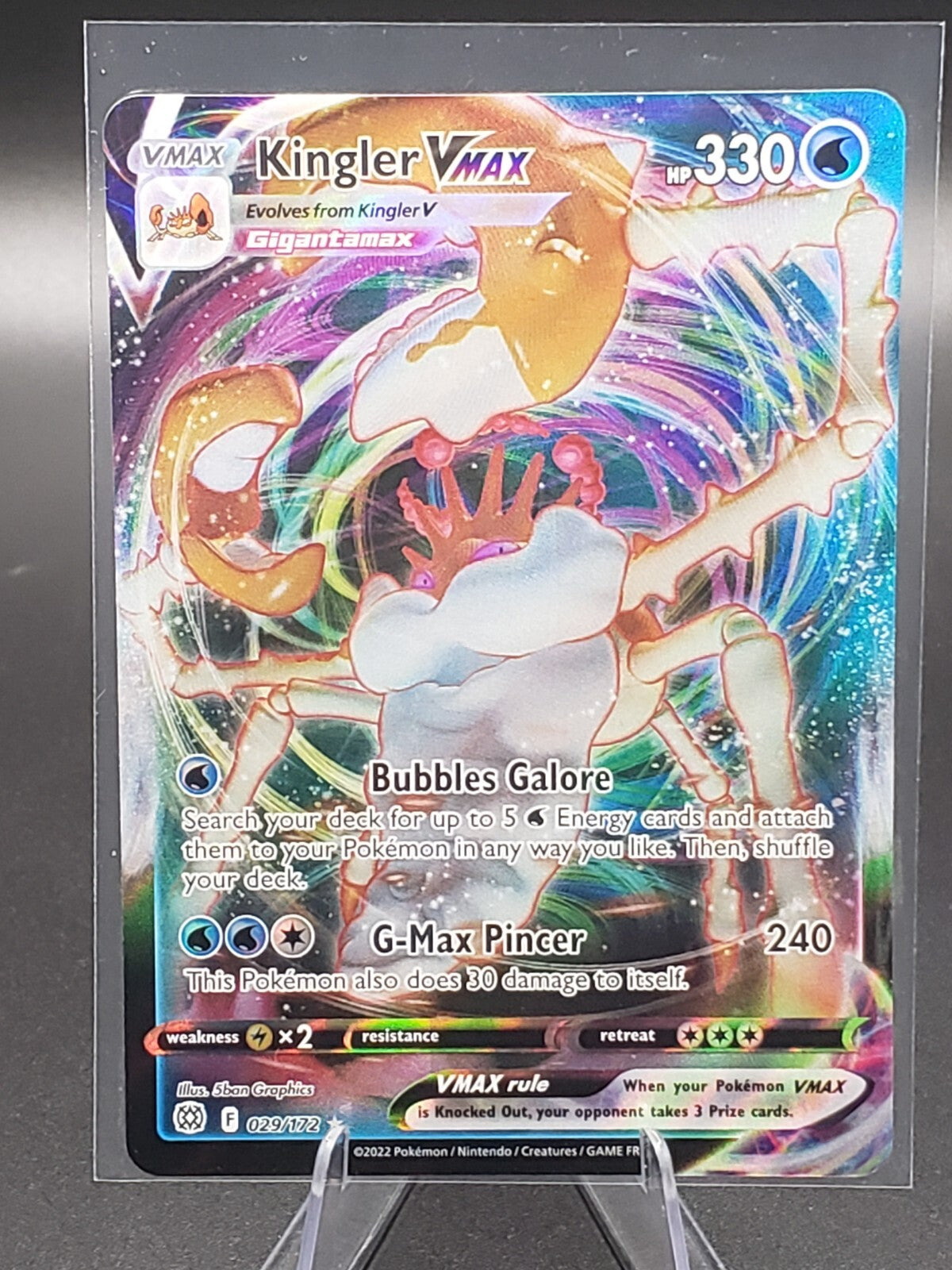 Kingler VMAX 029/172 Swsh09: Brilliant Stars Holo