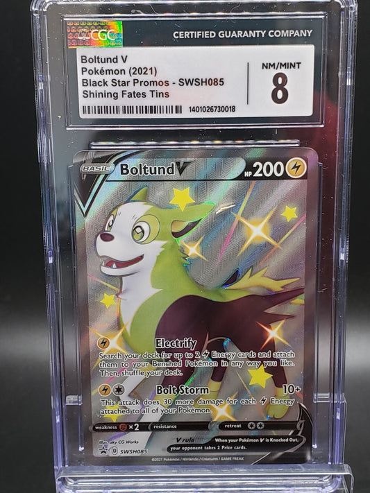 2021 Pokemon Boltund V Swsh085 Cgc 8