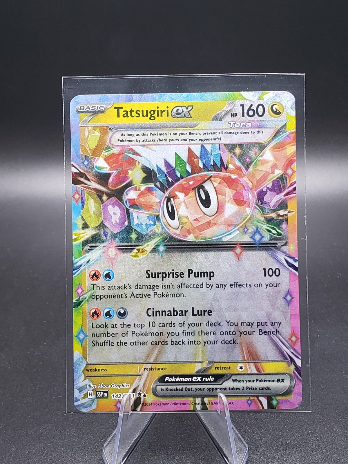 Tatsugiri ex 142/191 Sv08: Surging Sparks Holo