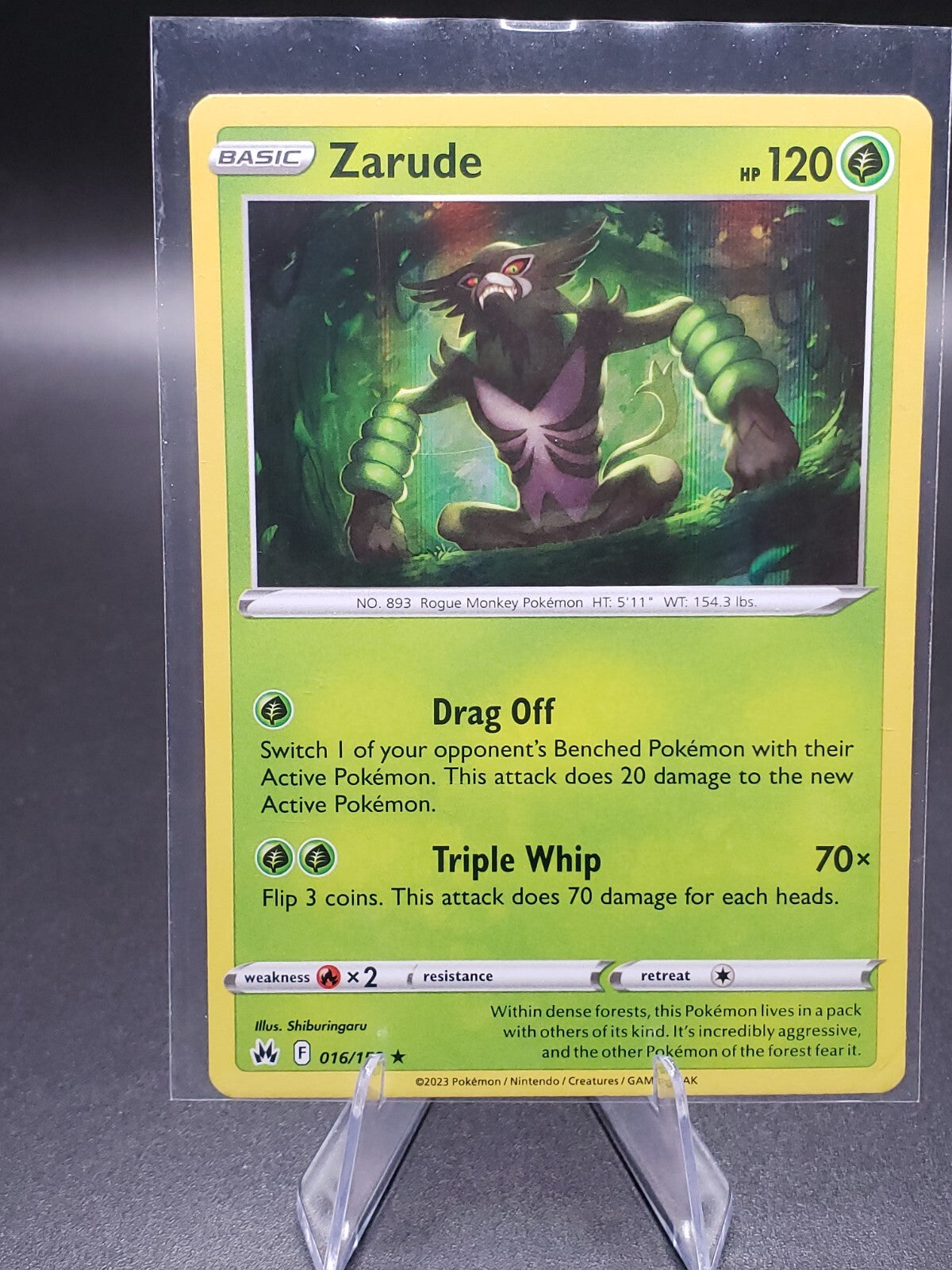 Zarude 016/159 Crown Zenith Holo