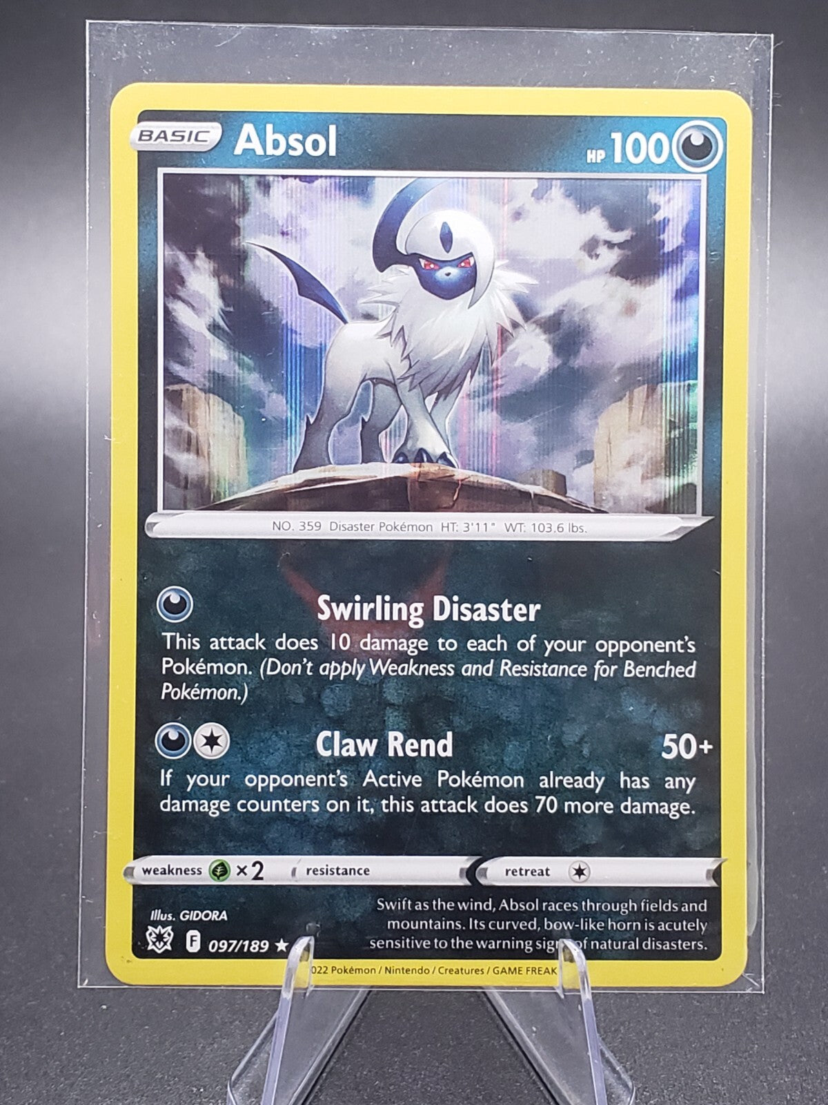 Absol 97/189 Astral Radiance Holo Rare Pokémon TCG