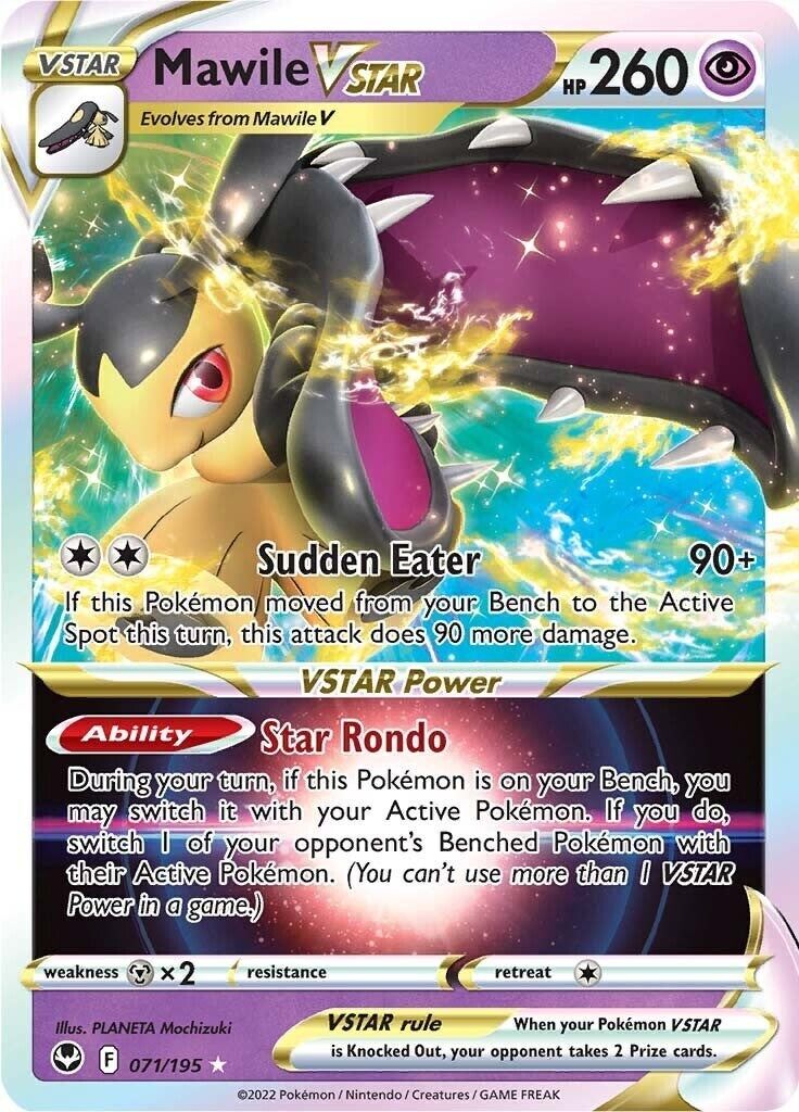 Pokémon TCG Mawile VSTAR Sword & Shield - Silver Tempest 071/195 Holo Ultra Rare