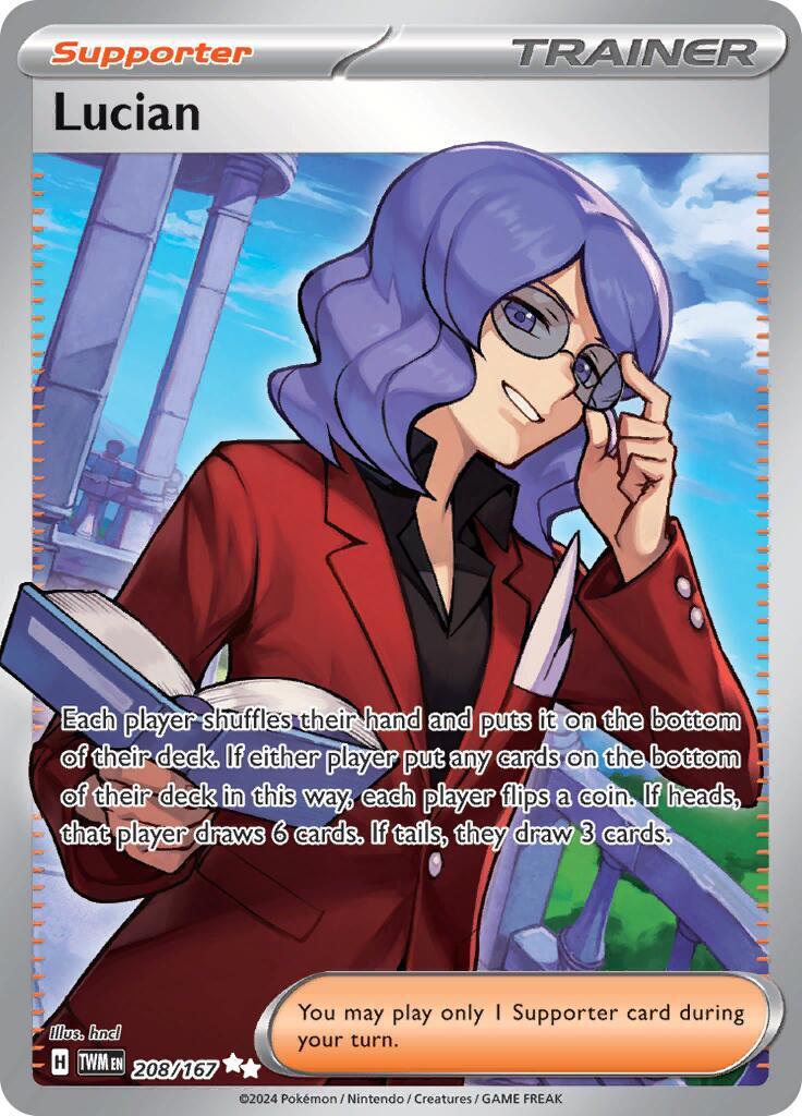 Pokémon TCG Lucian Scarlet & Violet-Twilight Masquerade 208/167 Holo Ultra Rare