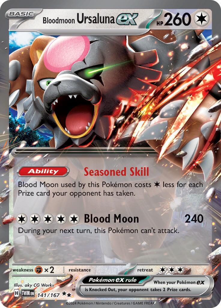 Bloodmoon Ursaluna ex 141/167 Sv06: Twilight Masquerade Holo