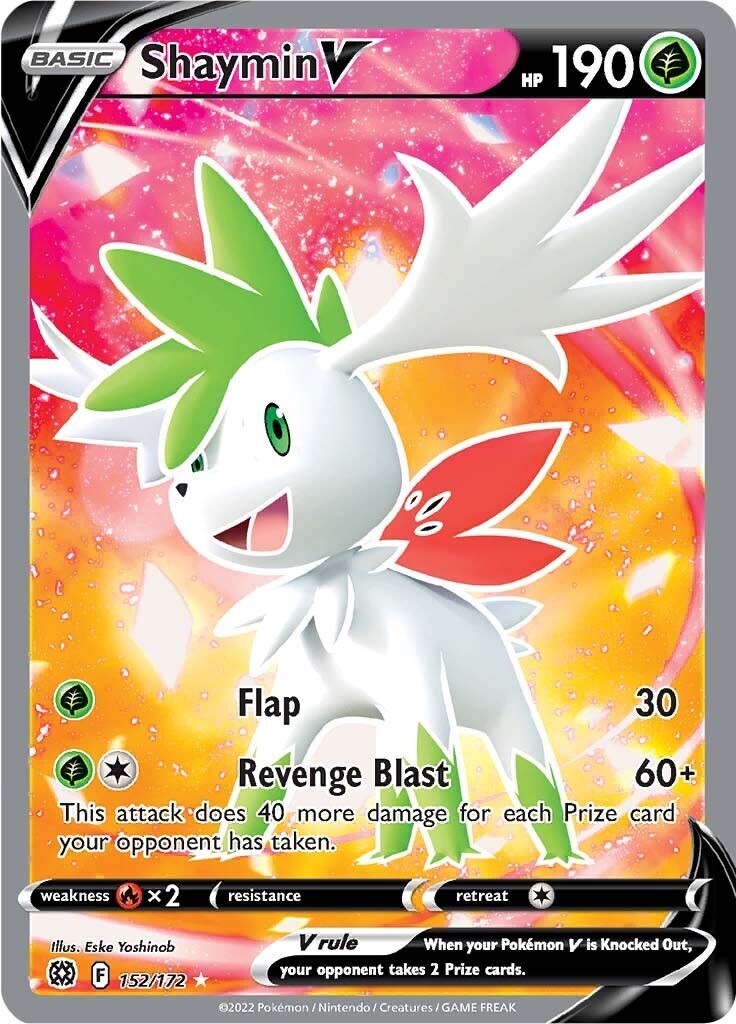 Shaymin V (Full Art) 152/172 Swsh09: Brilliant Stars Holo