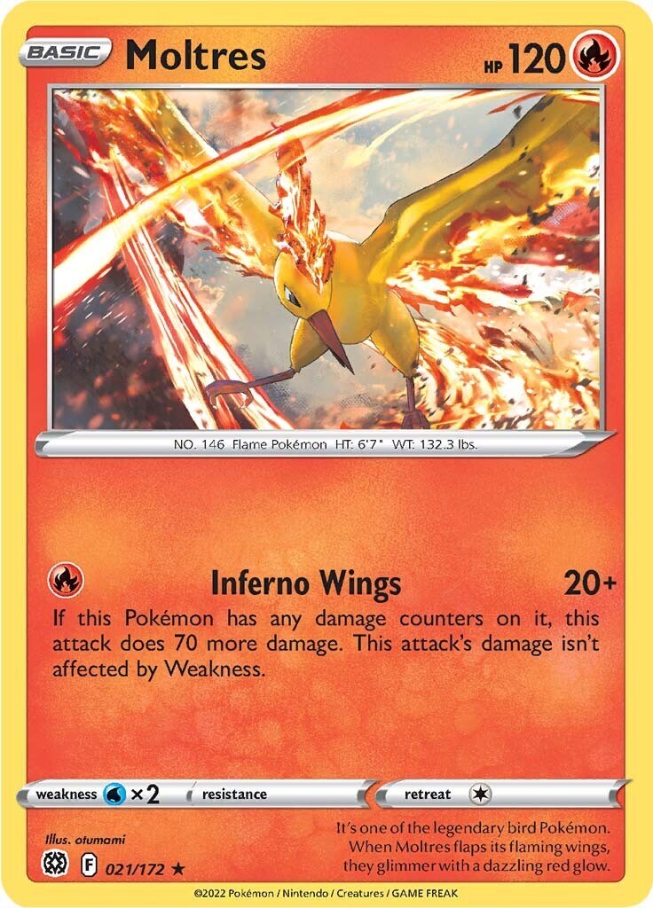 Moltres 021/172 Swsh09: Brilliant Stars Holo