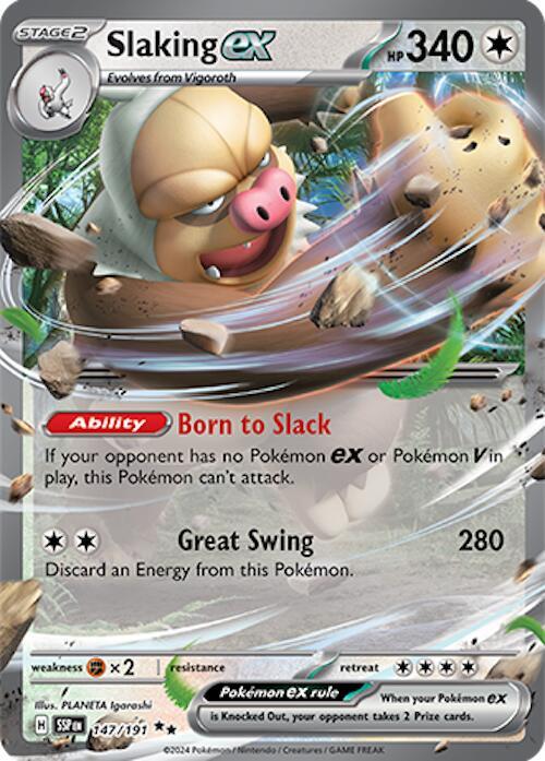 Slaking ex 147/191 Sv08: Surging Sparks Holo