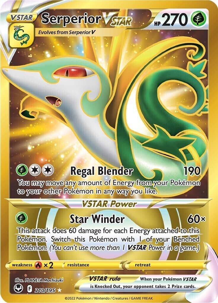 Serperior VSTAR (Secret) 210/195 Swsh12: Sword & Shield - Silver Tempest Holo